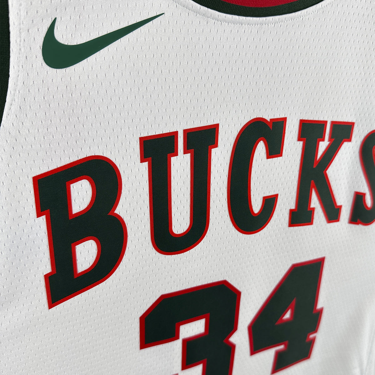 Regata NBA Milwaukee Bucks Antetokounmpo Nº34 Classic Edition Masculina - Branco