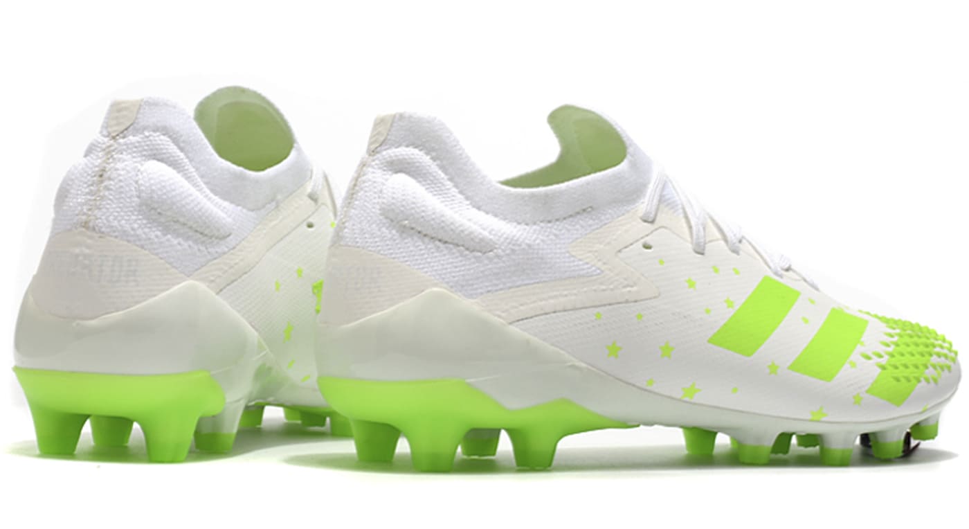 Chuteira Campo Predator 20.1 Low - Branco+Verde