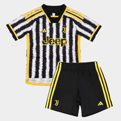 kit Infantil Juventus I 23/24 Unissex - Preto - WC ProSports