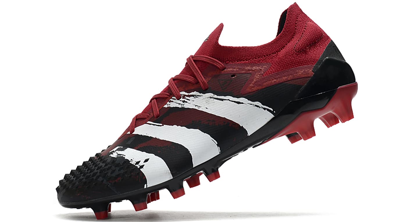 Chuteira Campo Predator 20.1 Low - Vermelho+Preto