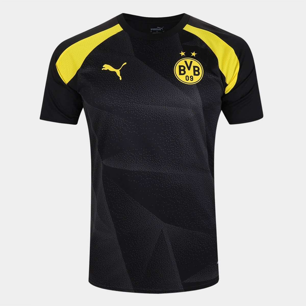 Camisa Borussia Dortmund 23/24 Pré Jogo Masculina - Preto+Amarelo - WC ProSports