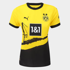 Camisa Borussia Dortmund 23/24 Home Torcedor Feminina - Amarelo - WC ProSports