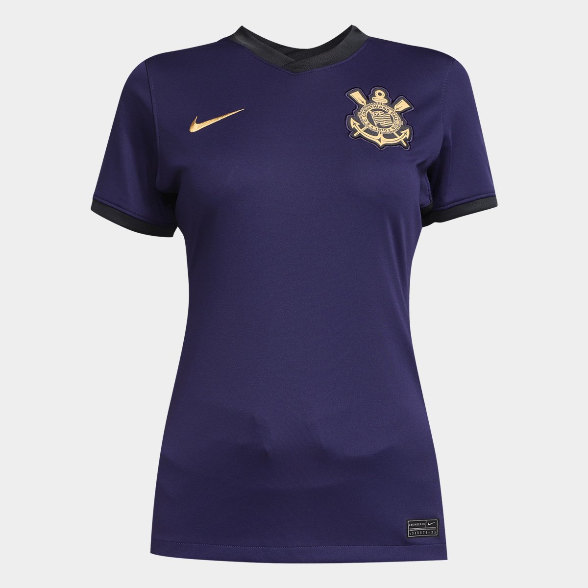 Camisa Corinthians III 21/22 Torcedor Feminina - ROXO+PRETO | WC ProSports