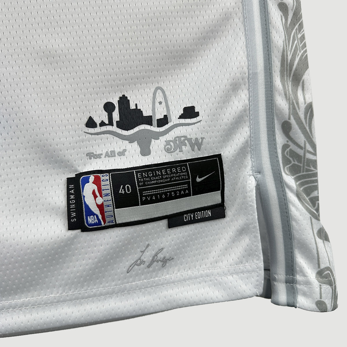 Regata NBA Dallas Mavericks 24/25 Masculina - Branco