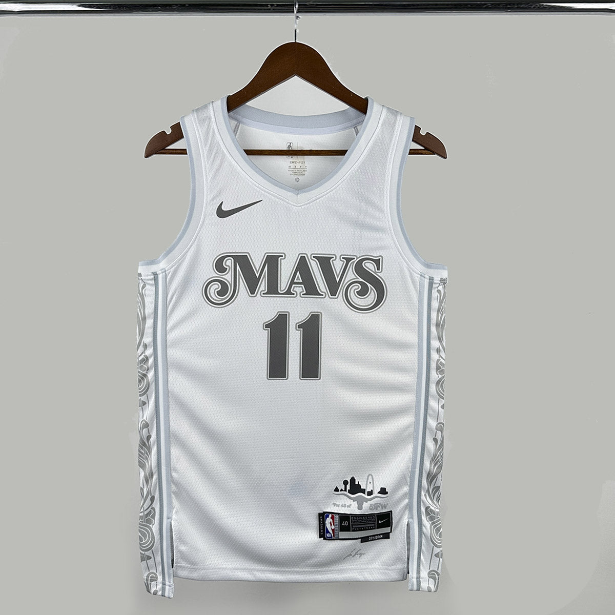 Regata NBA Dallas Mavericks 24/25 Masculina - Branco