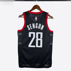 Regata NBA Houston Rockets  N°28 Masculina- Preto