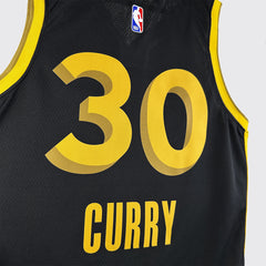 Regata NBA Golden State Warriors 23/24 N°30 Masculina - Preto