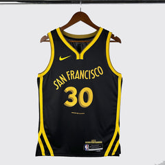 Regata NBA Golden State Warriors 23/24 N°30 Masculina - Preto