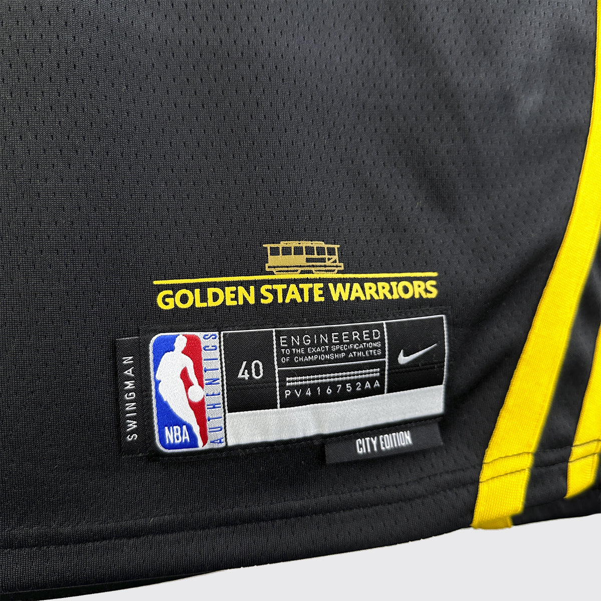 Regata NBA Golden State Warriors 23/24 N°30 Masculina - Preto