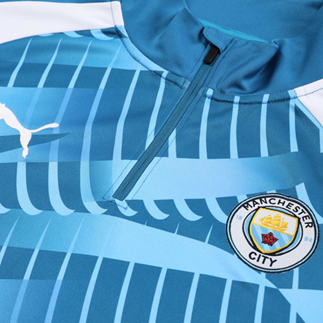 Blusa manga longa Manchester City 23/24 - Azul