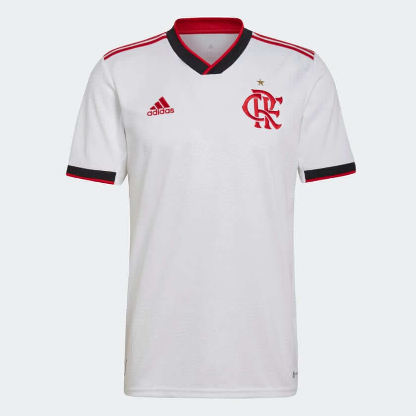 Camisa Flamengo II 22/23 Torcedor Masculina - Branco+vermelho - WC ProSports