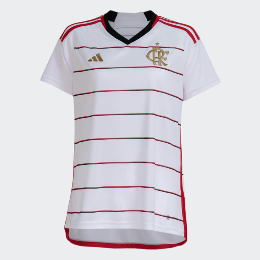 Camisa Flamengo II 23/24 Torcedor Feminina - Branco - WC ProSports