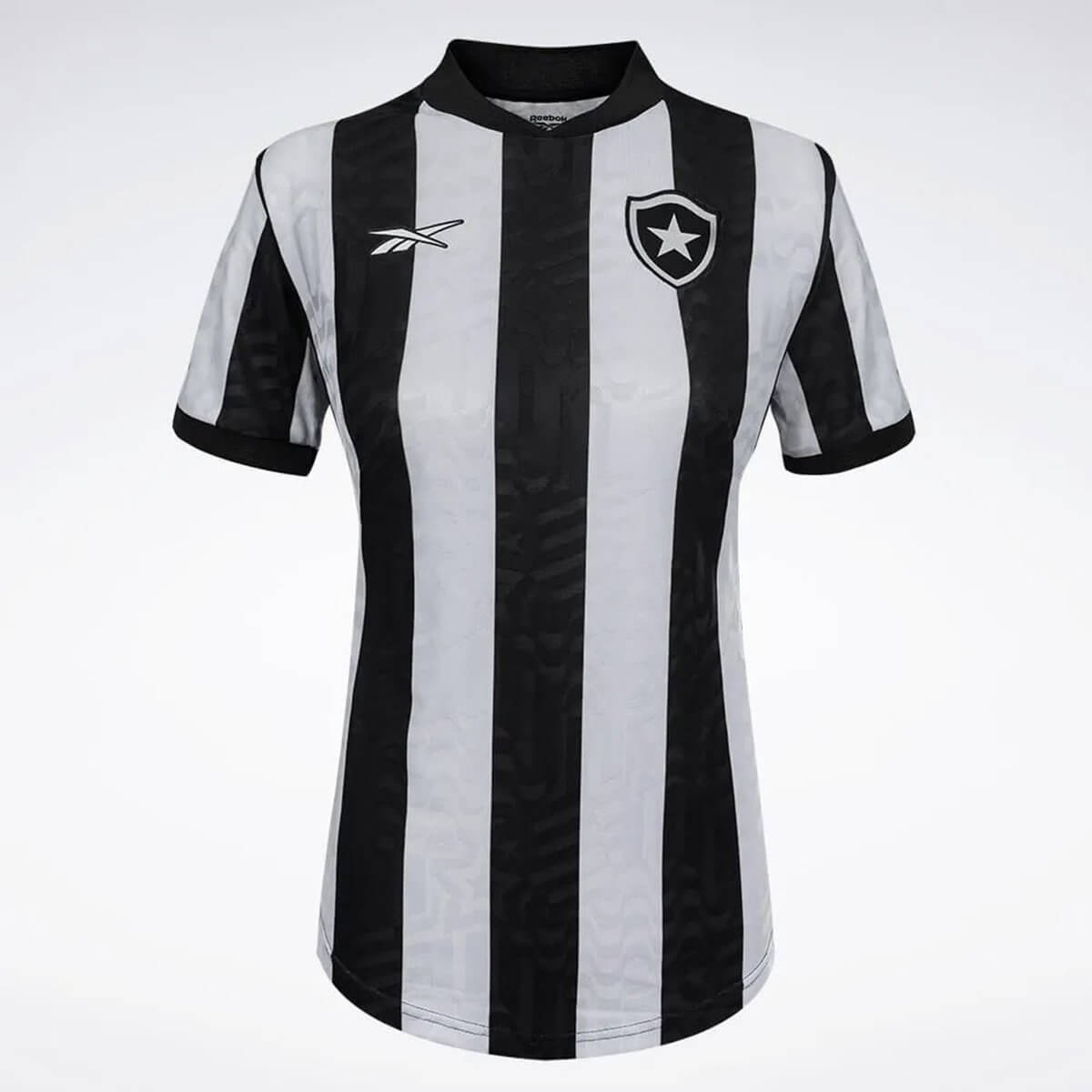 Camisa Botafogo I 23/24 Torcedor Feminina - Preto+Branco - WC ProSports