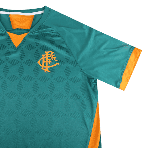 Camisa Fluminense III 20/21 Torcedor Masculina - Verde+laranja - WC ProSports