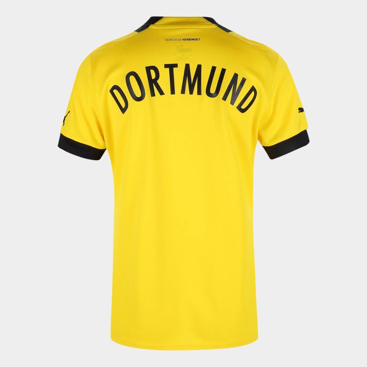 Camisa Borussia Dortmund I 22/23 Torcedor Feminina - Amarela+Preto - WC ProSports