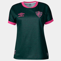 Camisa Fluminense III 23/24 Torcedor Feminina - Verde+Rosa - WC ProSports