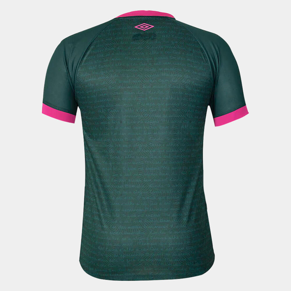 Camisa Fluminense III 23/24 Torcedor Masculina - Verde+Rosa - WC ProSports