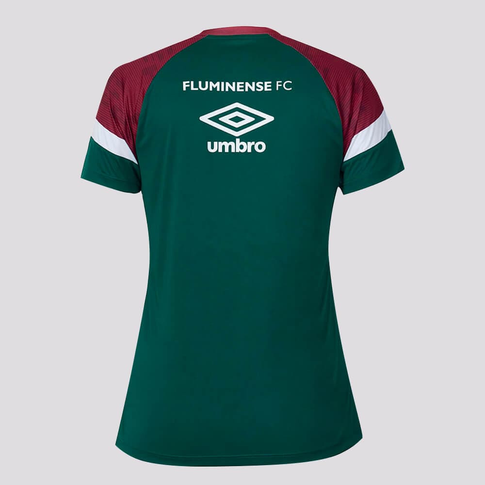 Camisa Fluminense Treino 23/24 Feminina - Verde/Grená/Branco - WC ProSports