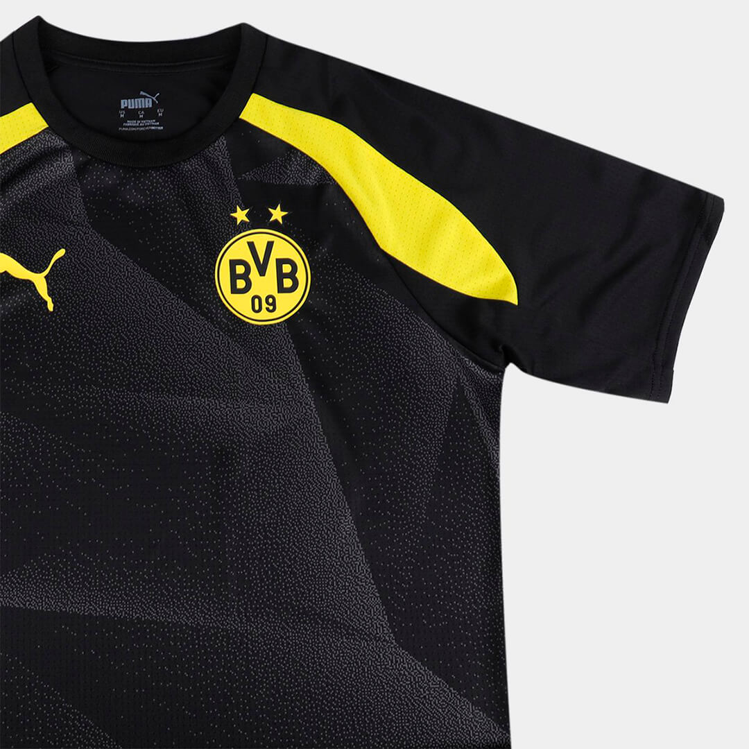 Camisa Borussia Dortmund 23/24 Pré Jogo Masculina - Preto+Amarelo - WC ProSports