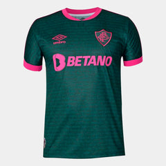 Camisa Fluminense III 23/24 Torcedor Masculina - Verde+Rosa - WC ProSports