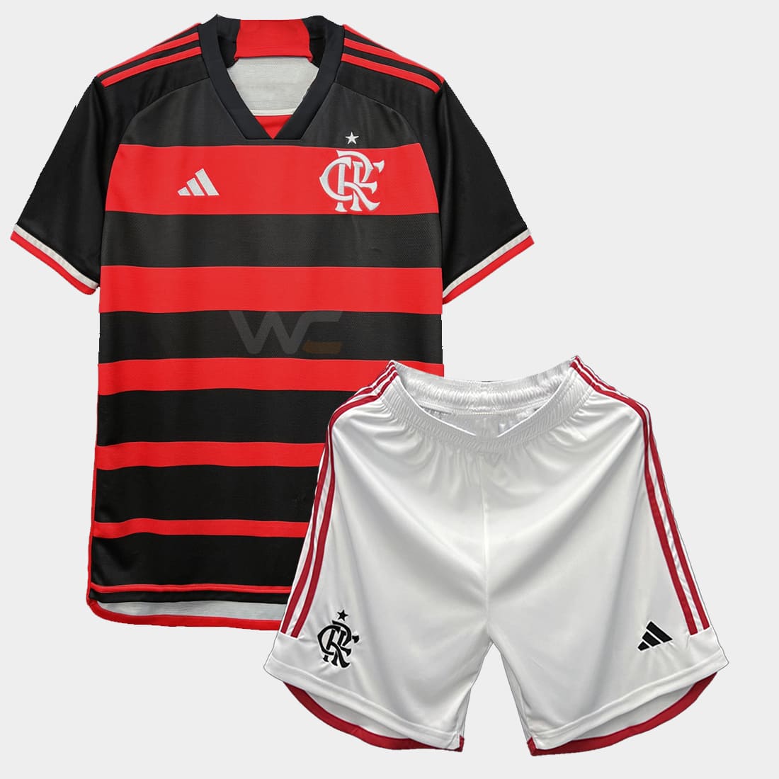 Kit infantil Flamengo I Unissex 24/25 Vermelho+Preto - WC ProSports