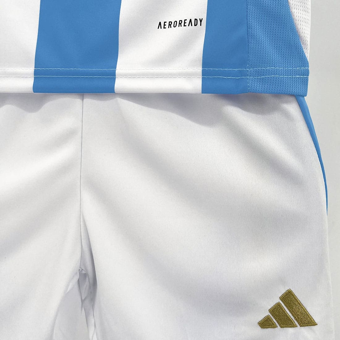 Kit Infantil Seleção Argentina I Unissex 24/25 - Azul+Branco