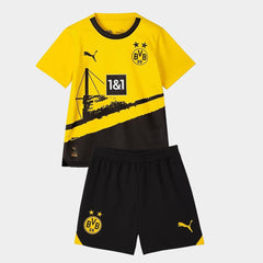 Kit Infantil Borussia Dortmund 23/24 Unissex - Amarelo - WC ProSports