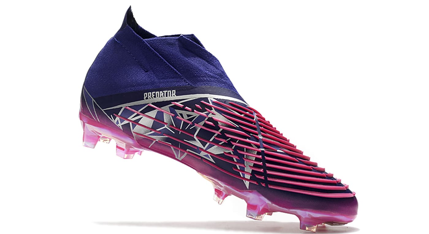 Chuteira Campo Predator Edge+ Roxo + Rosa