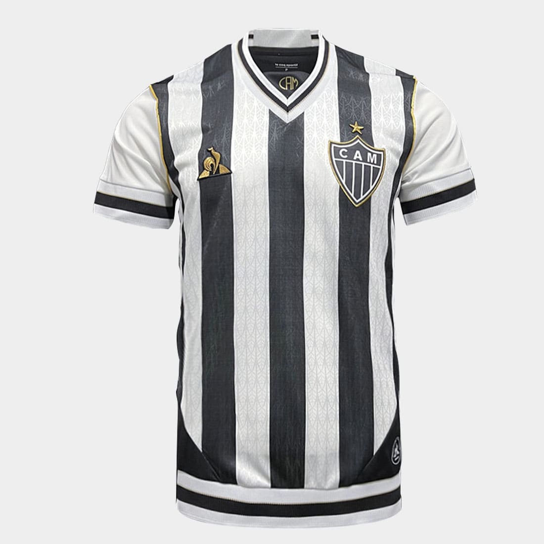 Camisa retrô Atlético Mineiro I 2020 Masculina - Preto+Branco