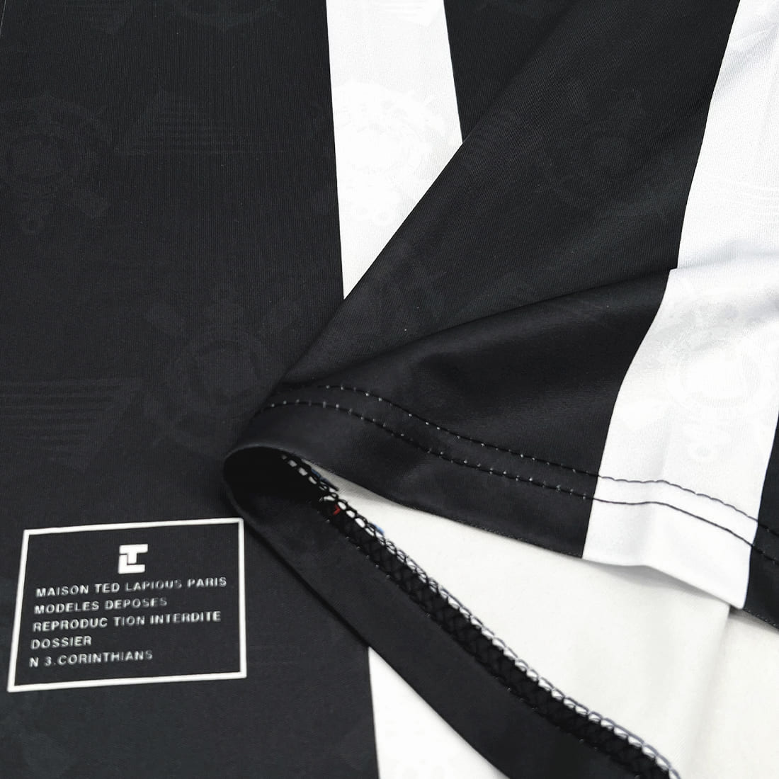 Camisa Retrô Corinthians Away 1995 Masculina - Preto+Branco - WC ProSports