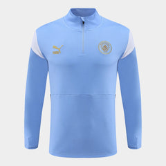 Blusa manga longa Manchester City 23/24 - Azul Claro