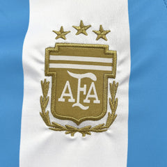 Kit Infantil Seleção Argentina I Unissex 24/25 - Azul+Branco