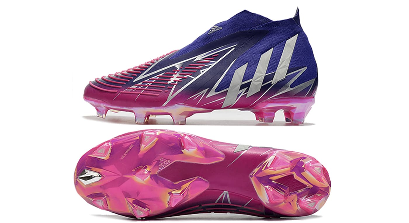 Chuteira Campo Predator Edge+ Roxo + Rosa