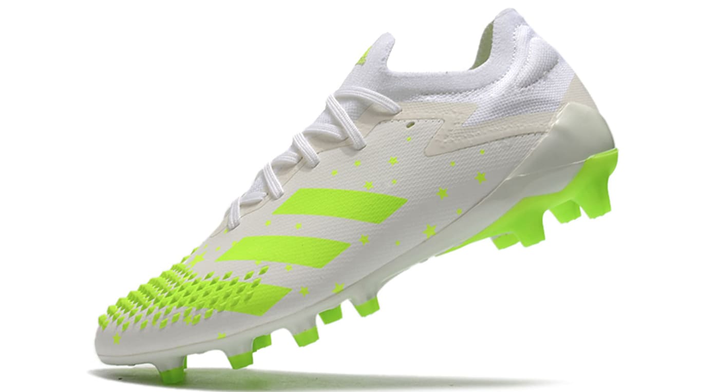 Chuteira Campo Predator 20.1 Low - Branco+Verde