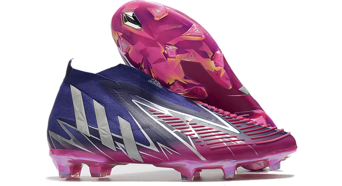 Chuteira Campo Predator Edge+ Roxo + Rosa