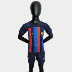 Kit infantil Barcelona I 22/23 Unissex - Azul - WC ProSports