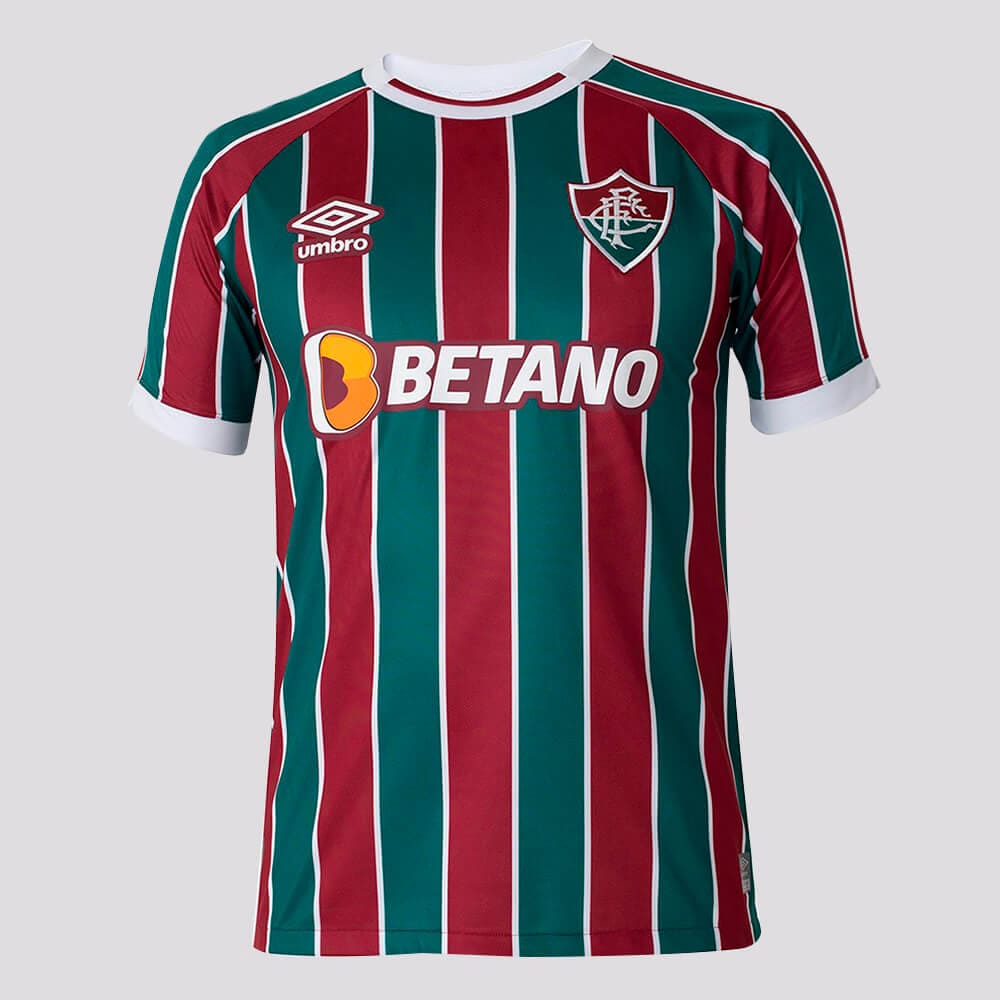 Camisa Fluminense I 23/24 Torcedor Masculina - Verde+Vinho - WC ProSports