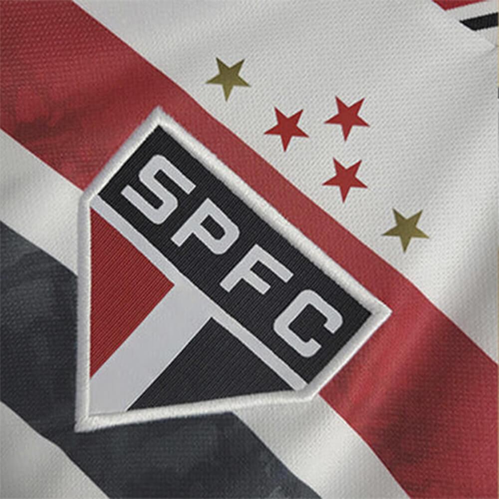 Camisa São Paulo I 22/23 Sem patrocínio Torcedor Masculina - Branco+vermelho - WC ProSports