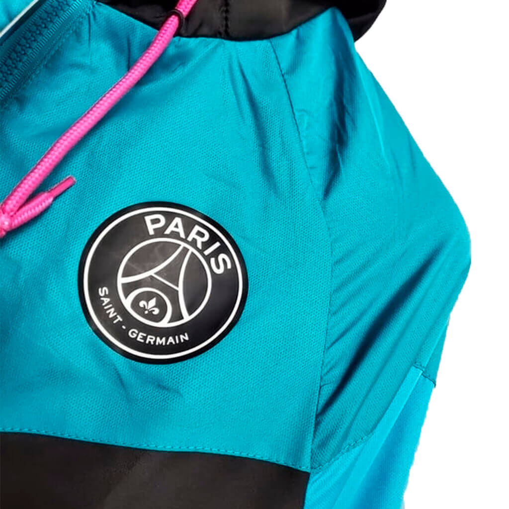 Jaqueta Corta Vento PSG 20/21 Masculina - Preto+Azul+Roxo - WC ProSports