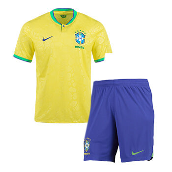 Kit Seleção Brasil 22/23 Unissex - Amarelo+Azul - WC ProSports